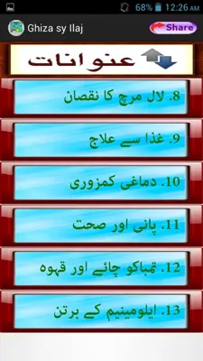 Ghiza sy Ilaj android App screenshot 13